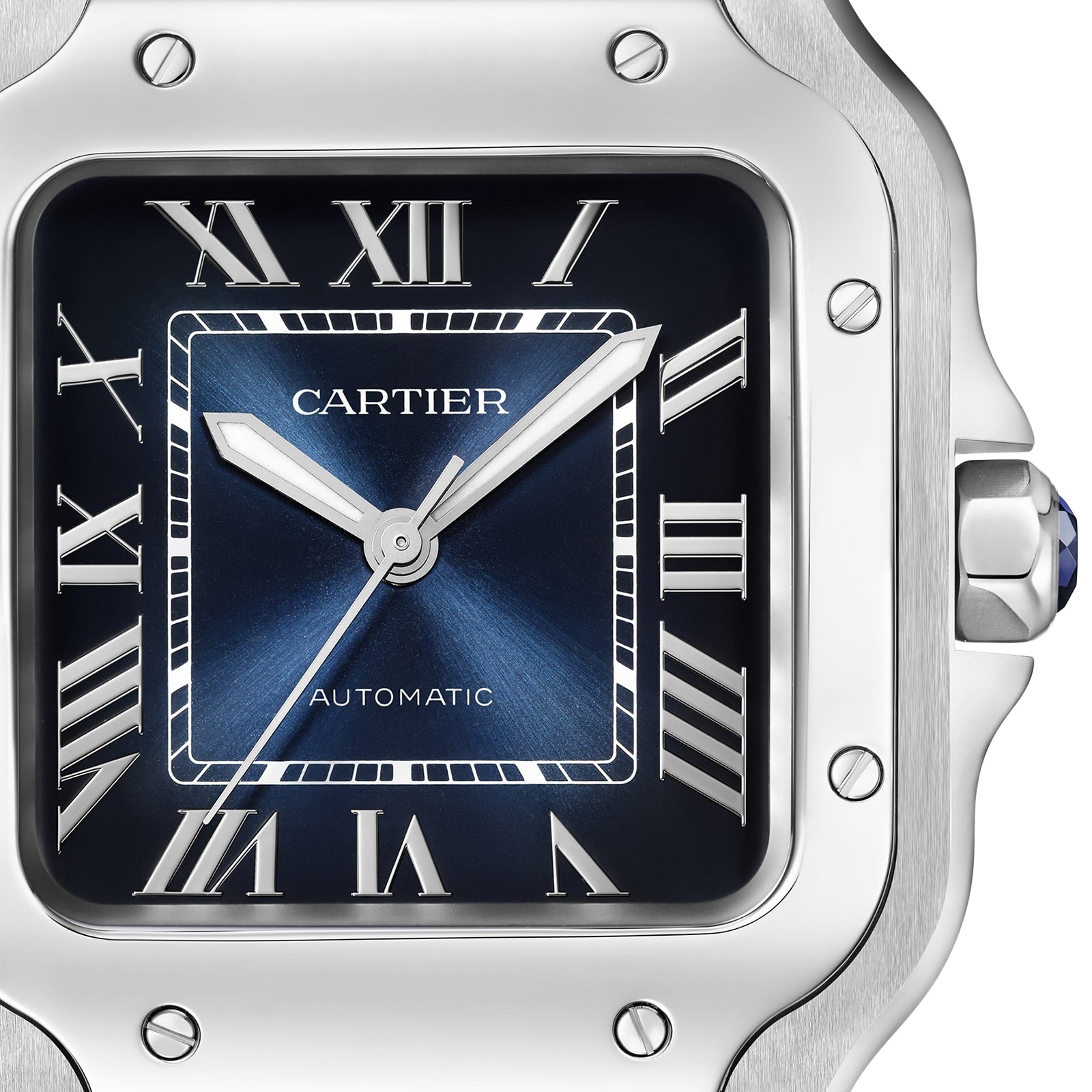 Santos de Cartier | 35mm, Steel, Blue Dial