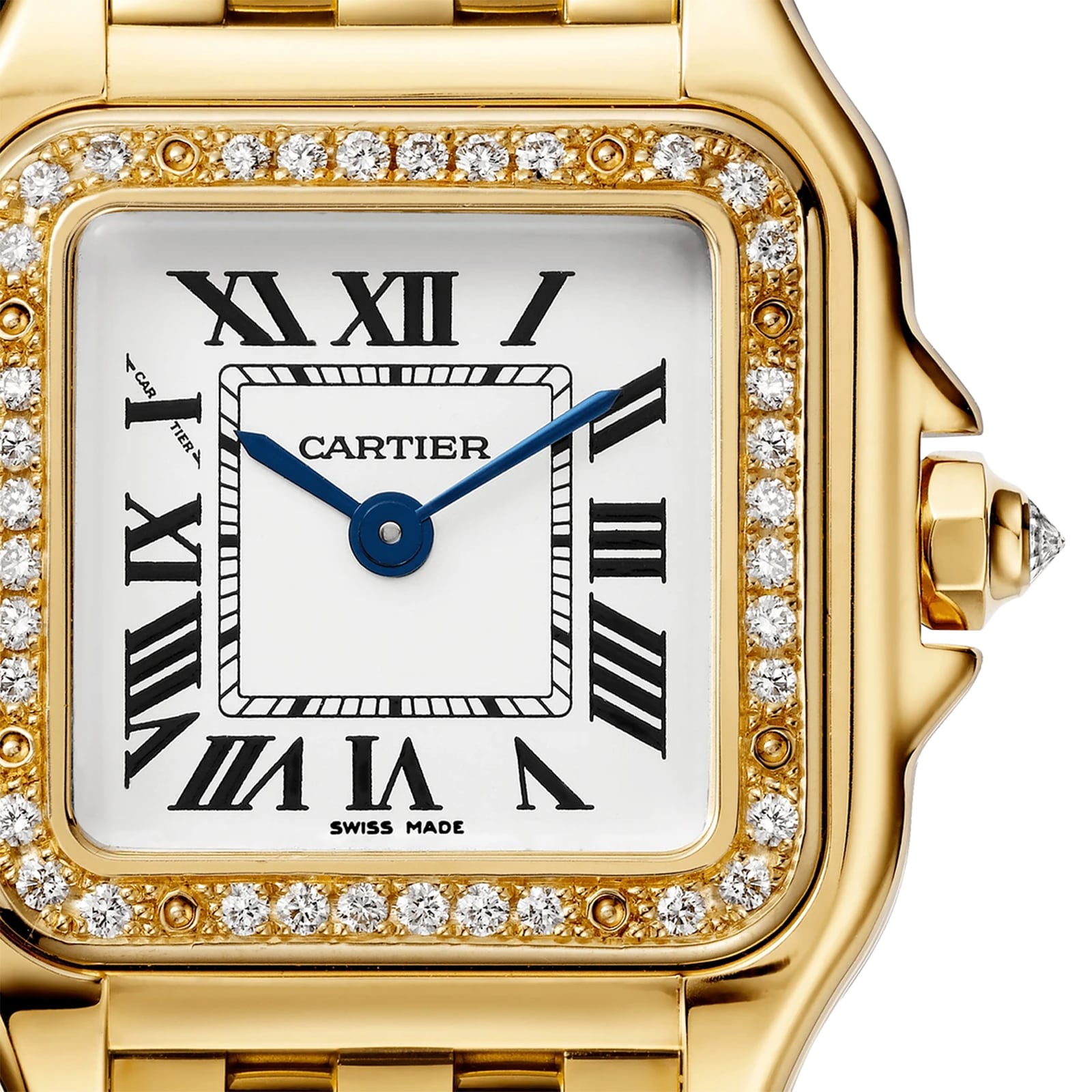 Panthère de Cartier Small Model | 22mm, 18K Yellow Gold, Silvered Dial