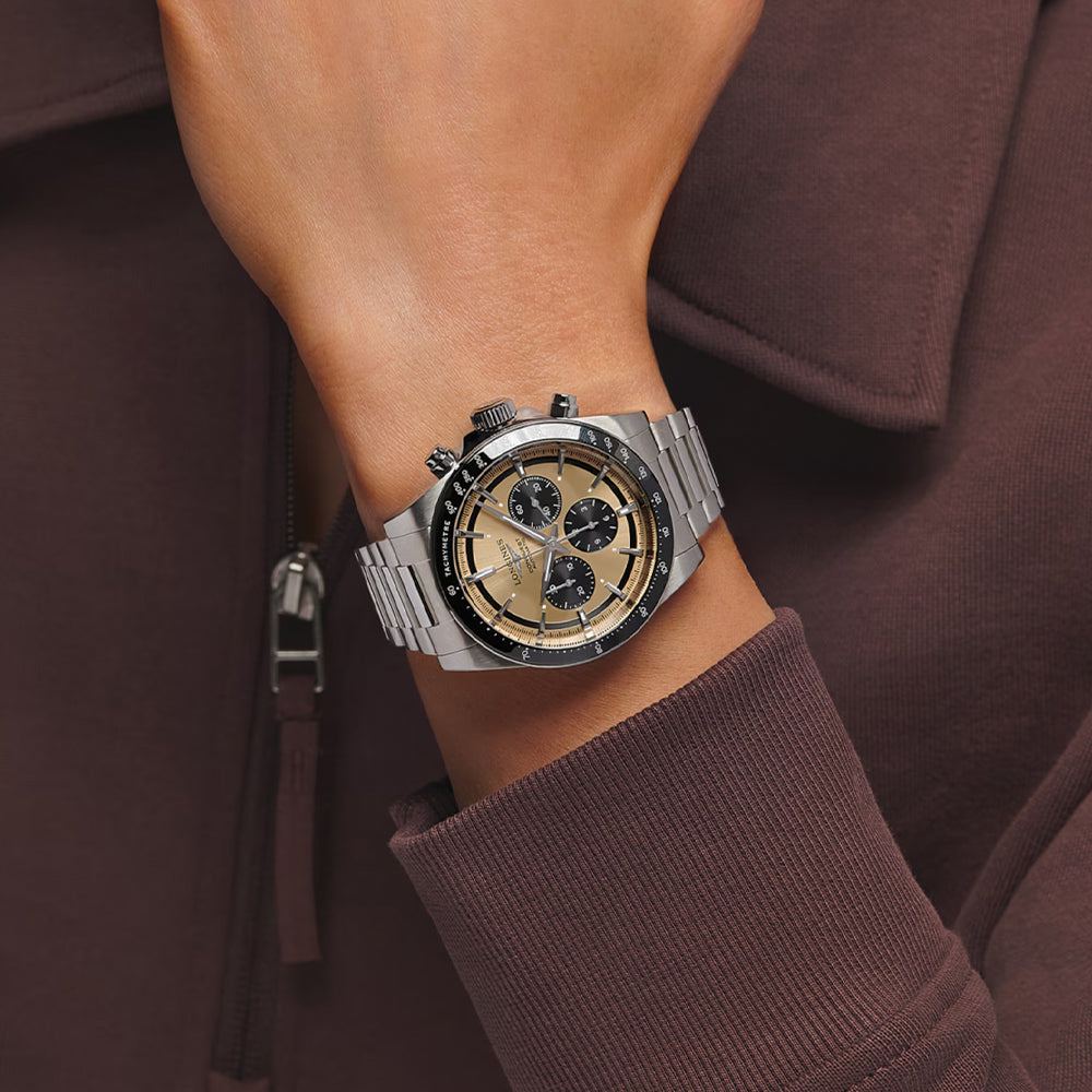 longines Conquest Automatic Chronograph 42mm - Gold on Bracelet