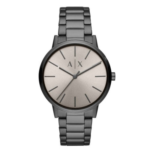 Armani Exchange Cayde AX2722 Men's Analog Watch – Grey Dial with Matching Grey Stainless Steel Strap