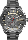 Diesel DZ4479 Mega Chief Chronograph Men's Watch – Grey Dial & Black Stainless Steel Strap