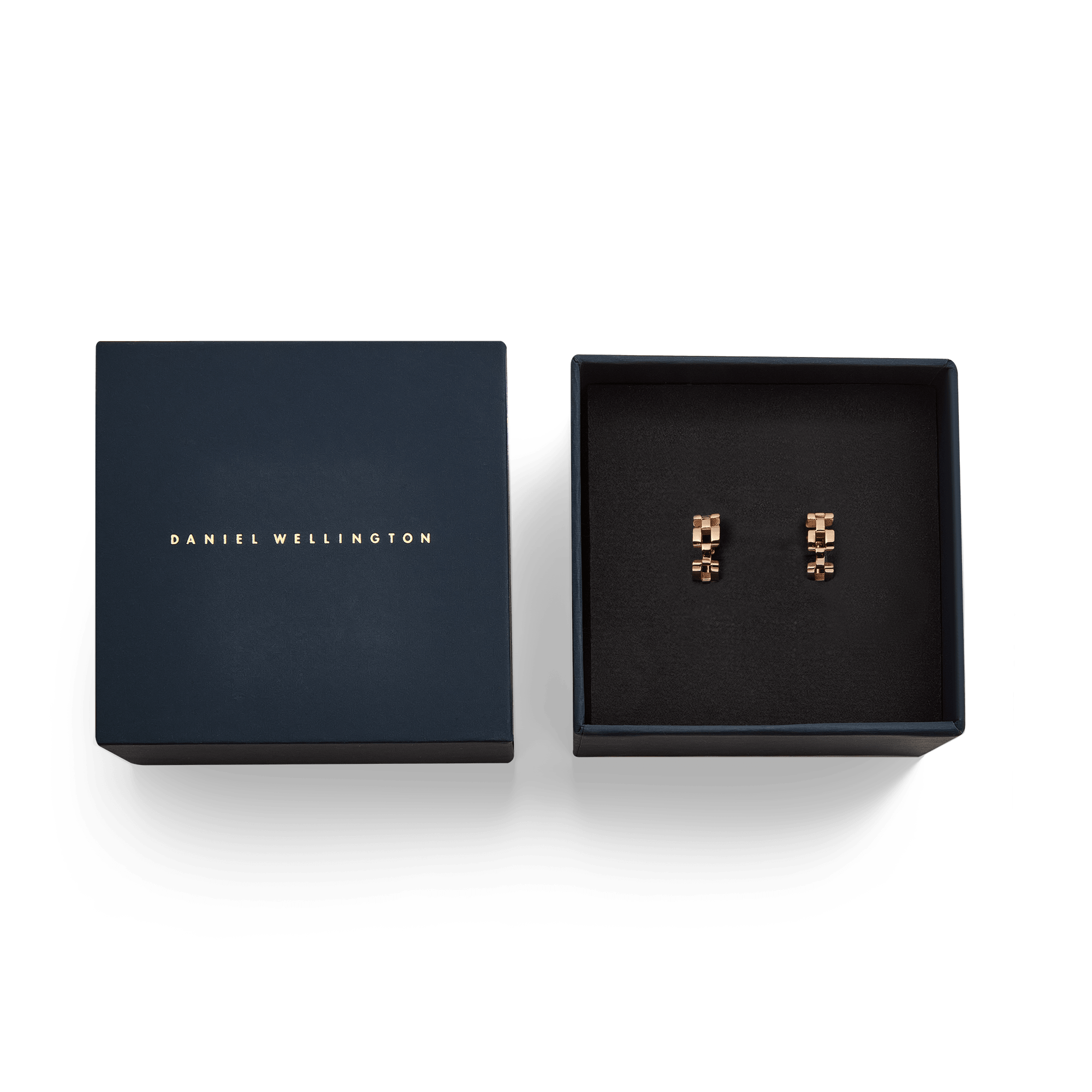 3-Link Earrings Rose Gold